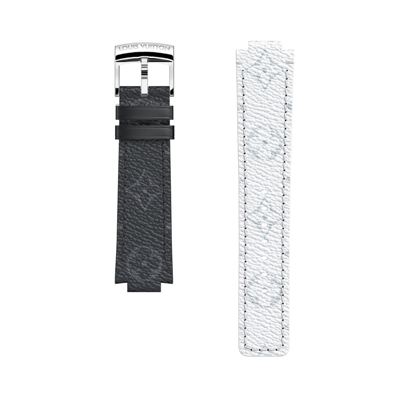 TAMBOUR SPLIT MONOGRAM CANVAS STRAP 1