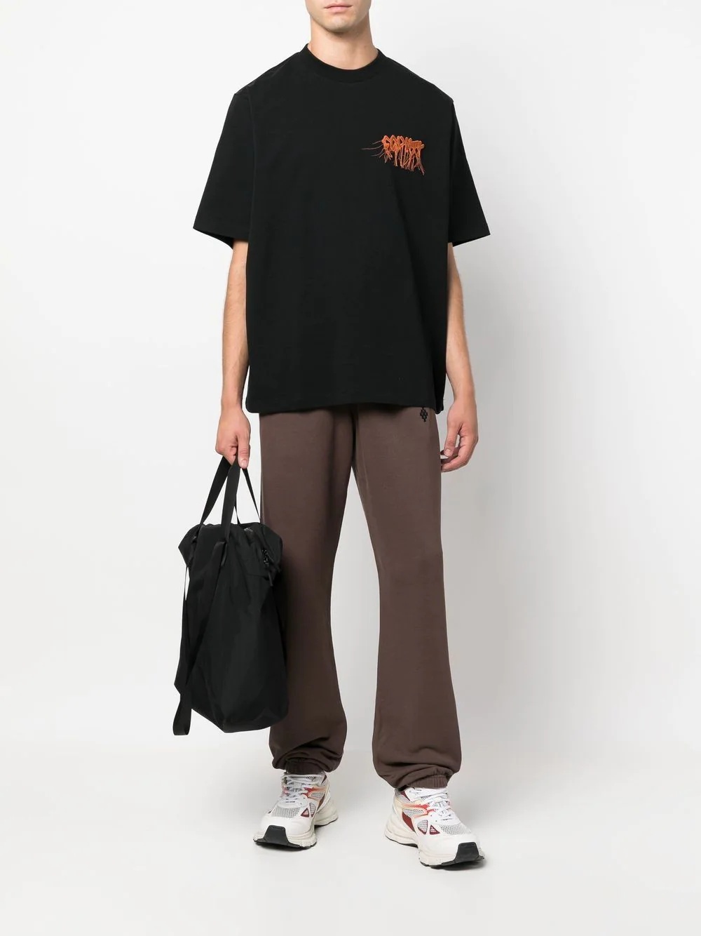 logo-embroidered oversized T-shirt - 2