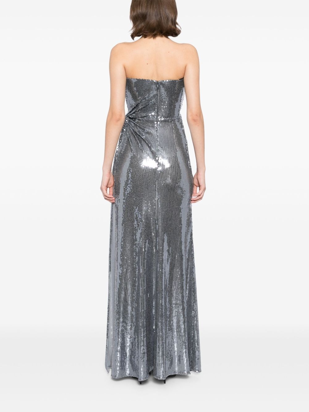 twisted sequinned gown - 4