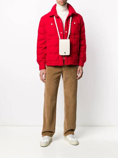 AMI Paris straight-fit corduroy trousers outlook