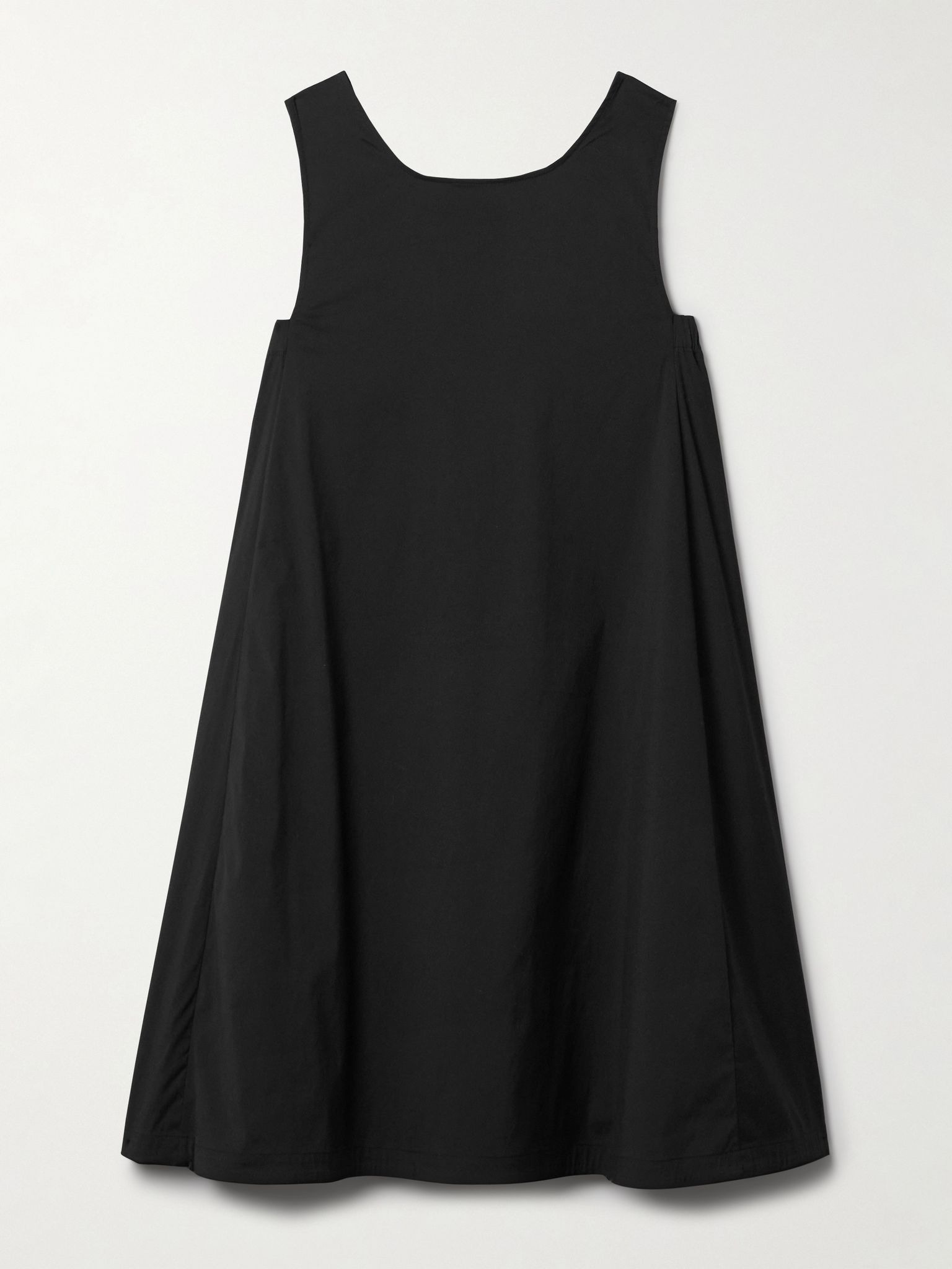 Campale cotton-blend poplin mini dress Black - 1