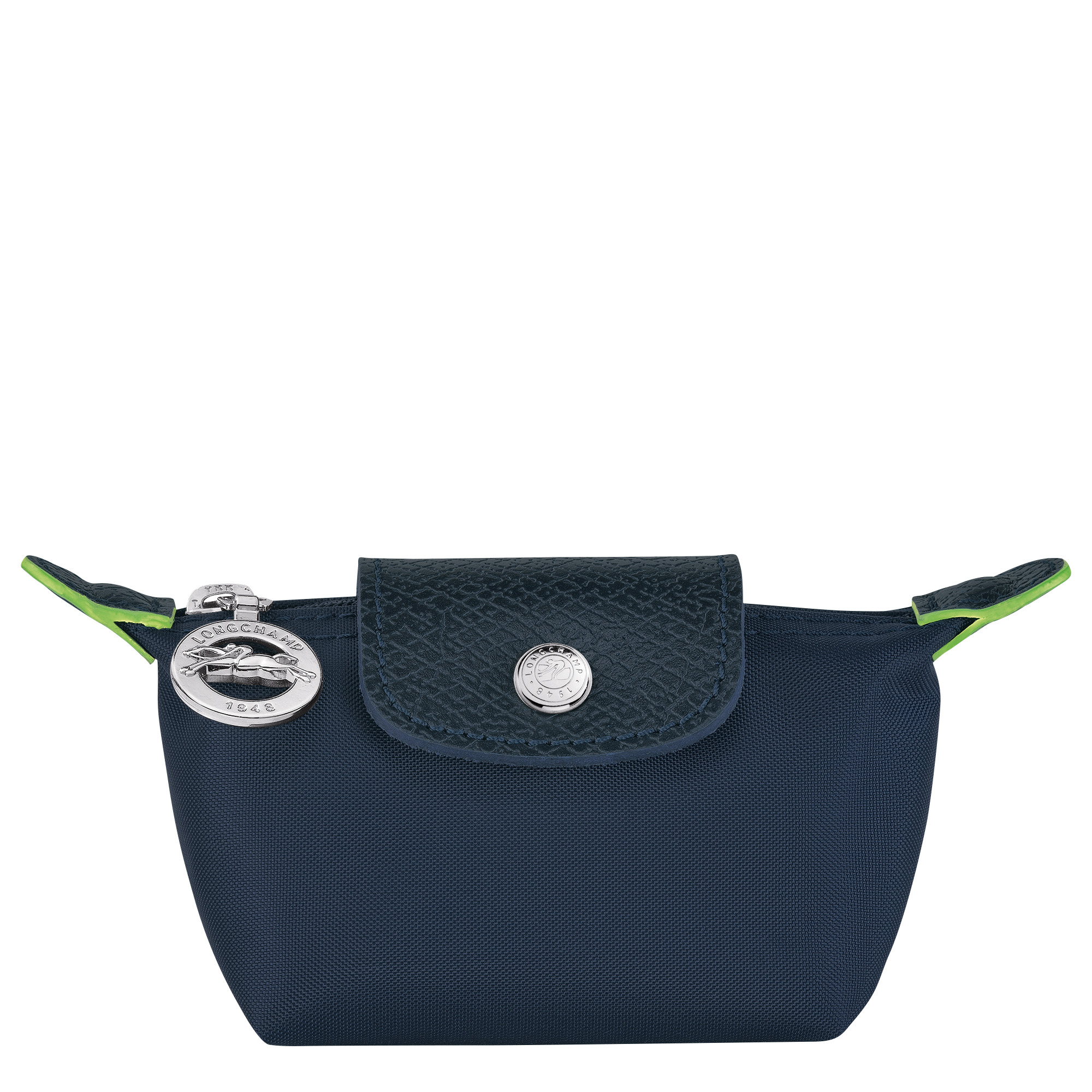 Le Pliage Green Coin purse Navy - Recycled canvas - 1