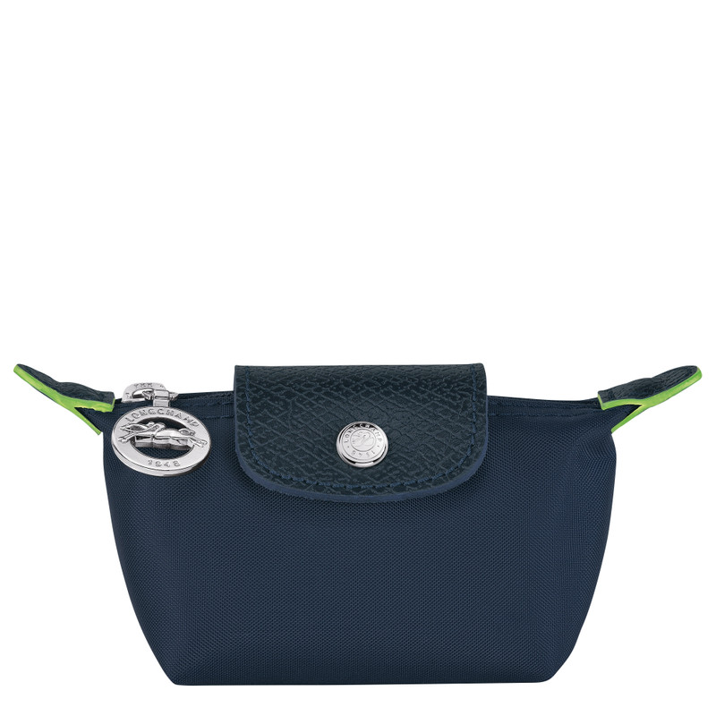 Le Pliage Green Coin purse Navy - Recycled canvas 1
