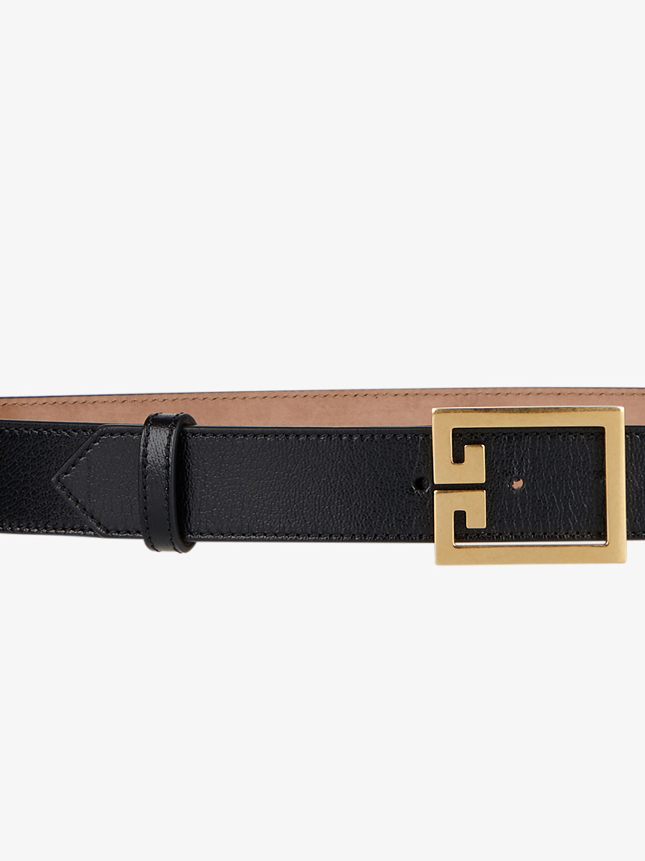 Double G belt in leather - 4