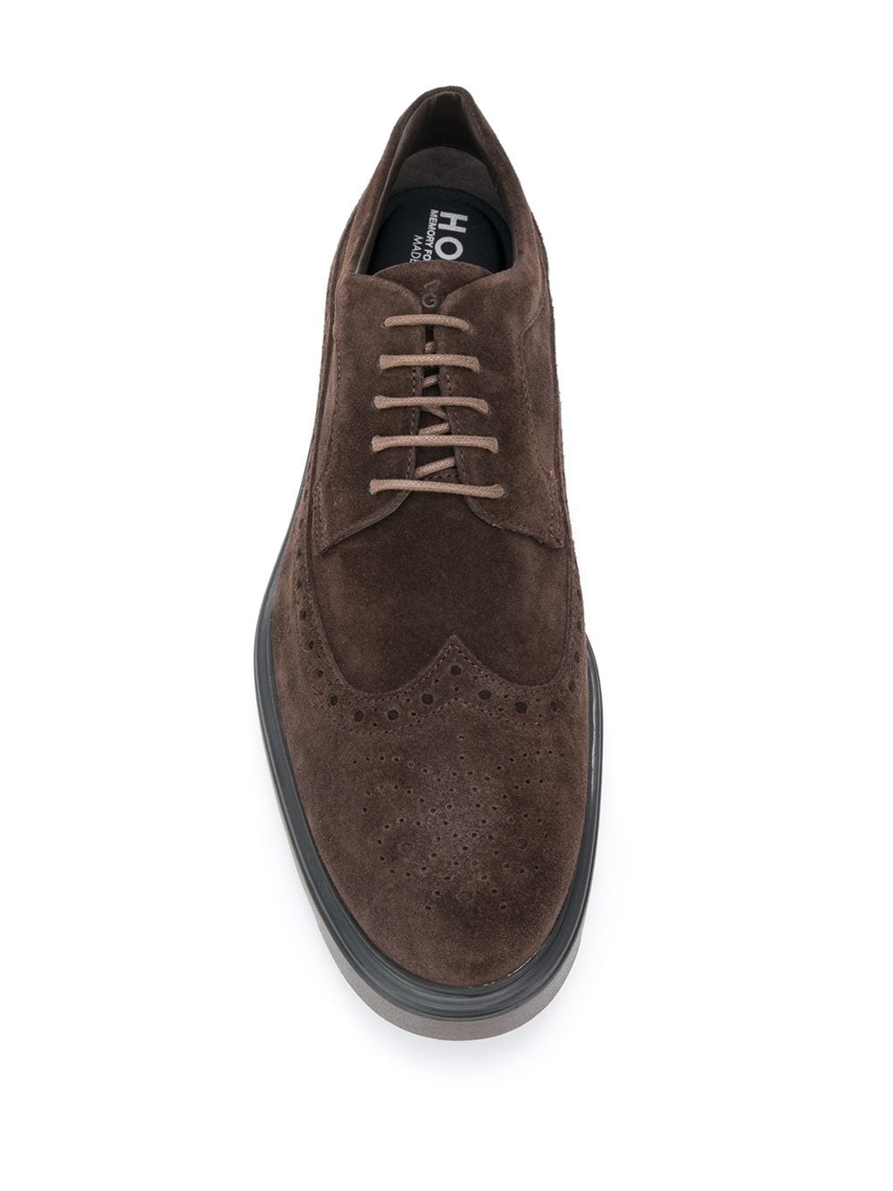 perforated derby shoes - 4