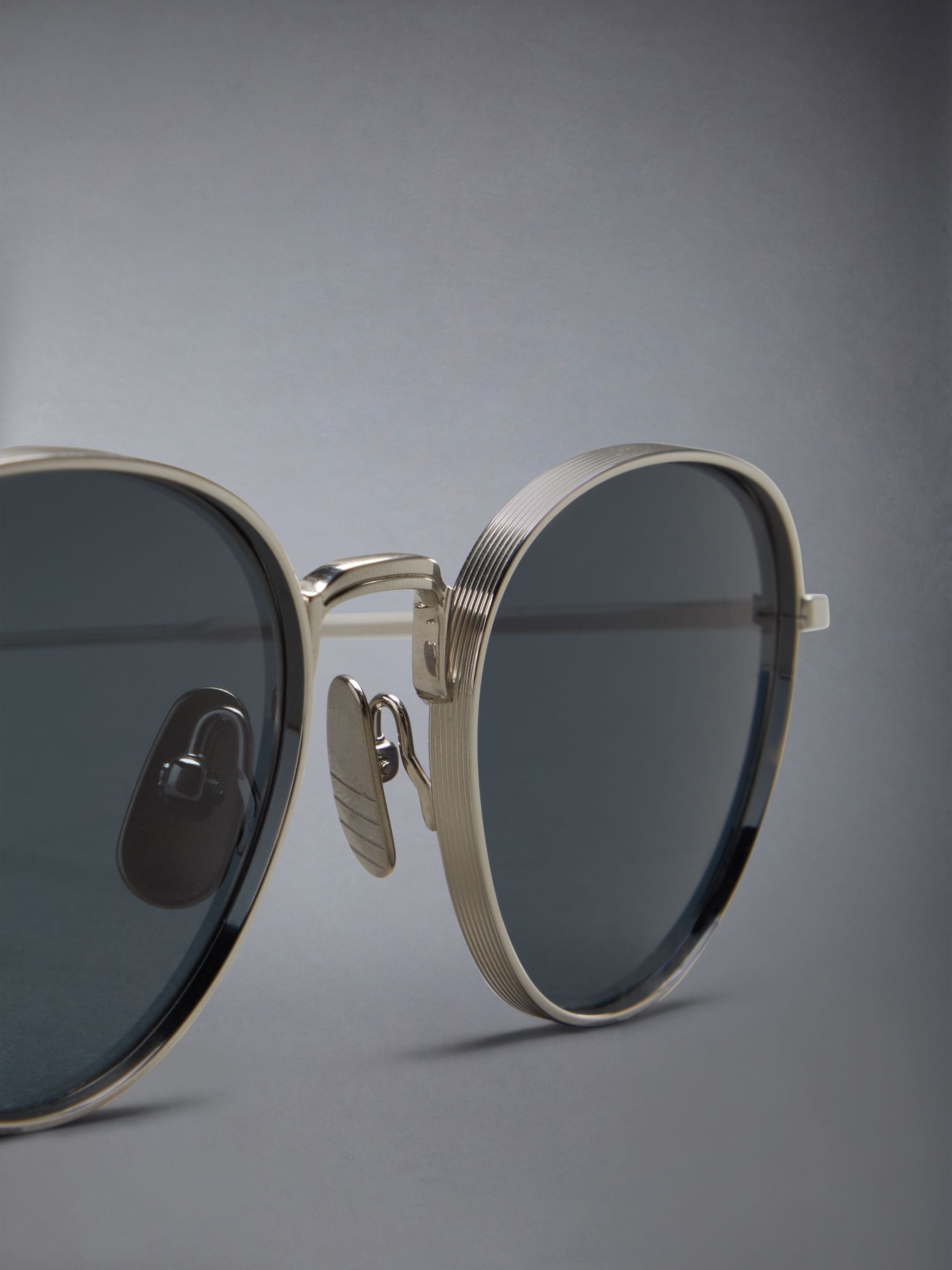 Titanium Round Sunglasses - 7