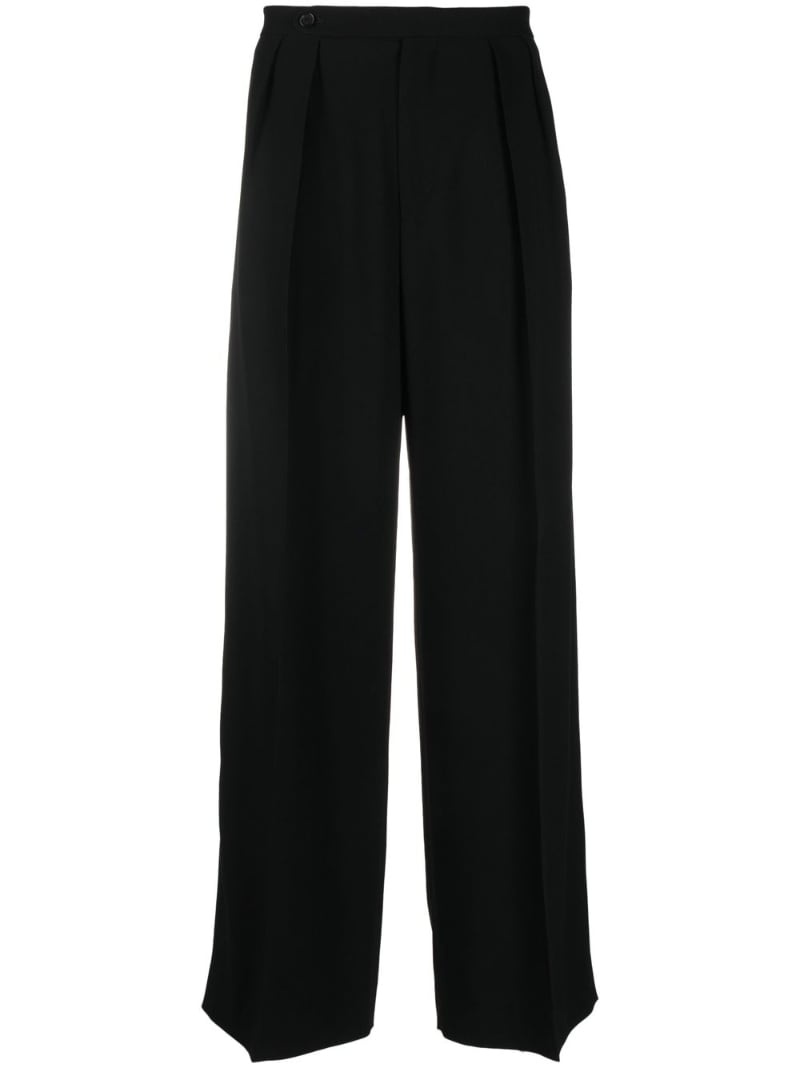 high-waisted wide-leg trousers - 1