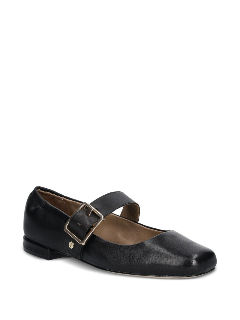 BOSS buckle-strap square-toe flats outlook