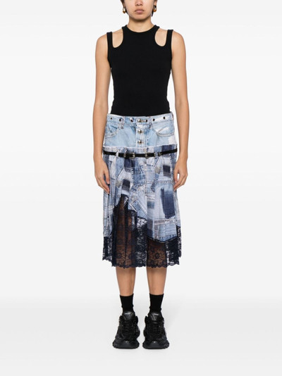 Andersson Bell panelled midi skirt outlook