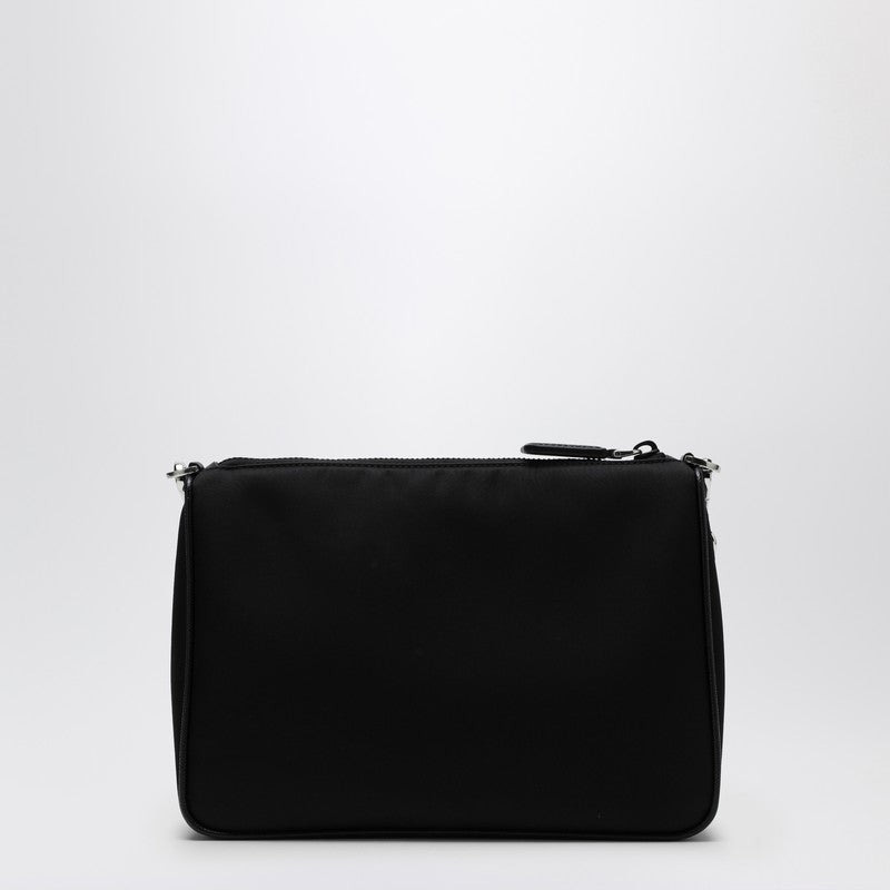 Prada Black Cross-Body Bag In Re-Nylon And Saffiano Leather Men - 2