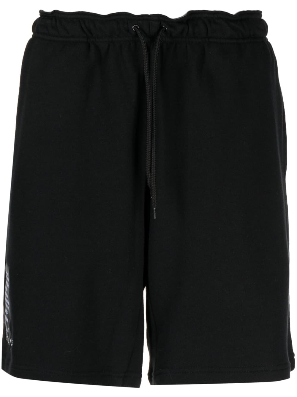 logo-print cotton shorts - 1