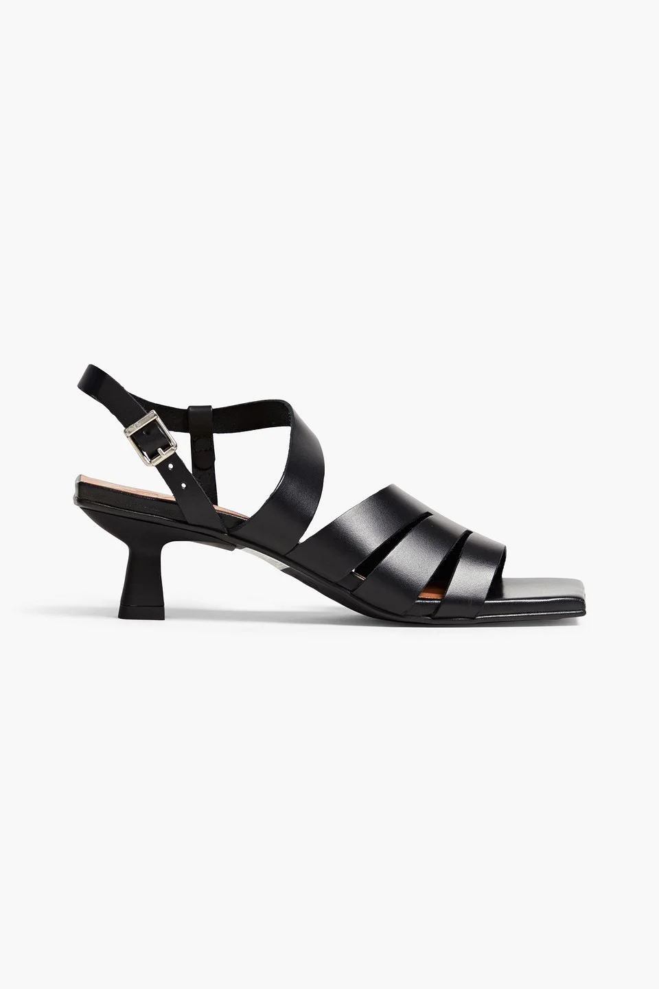 Leather slingback sandals - 1