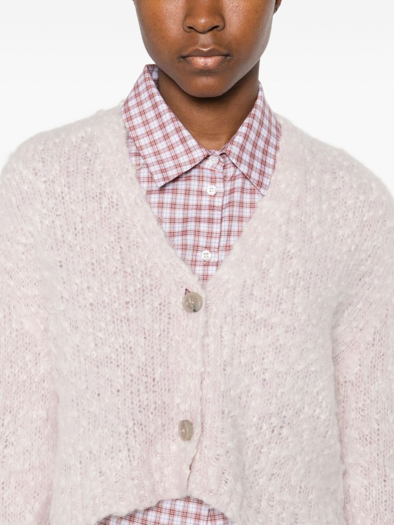 button-down cropped cardigan 5