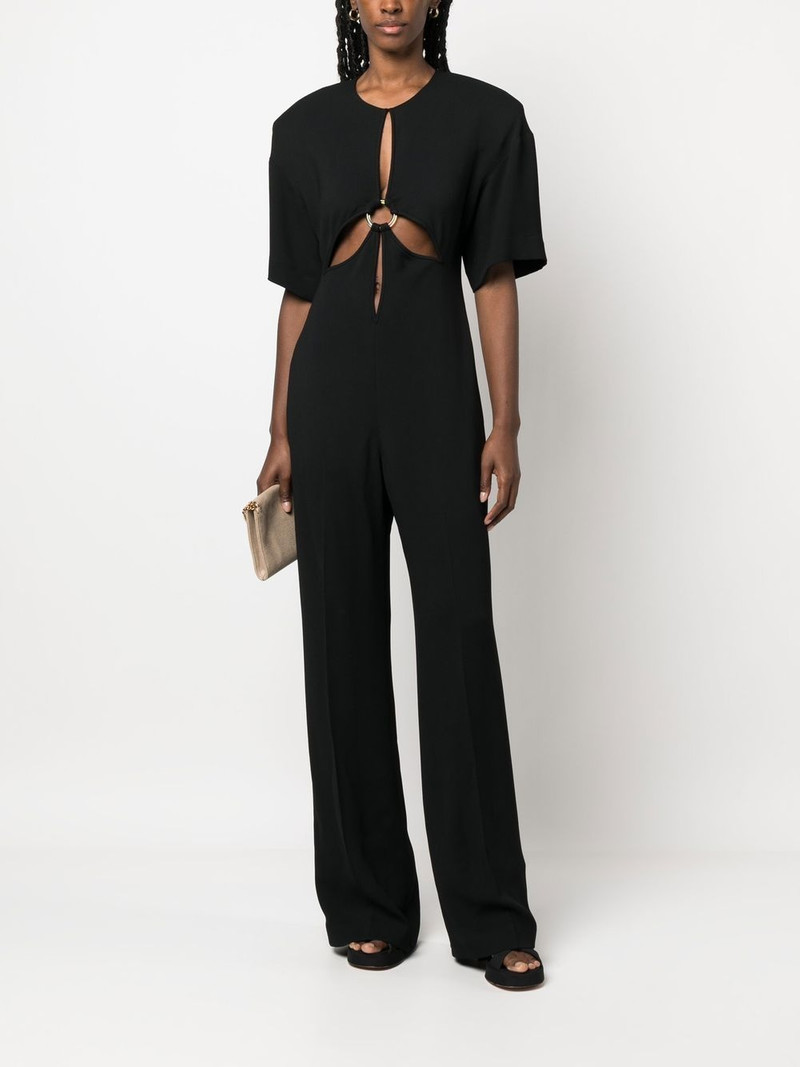 Stella McCartney cut-out short-sleeve jumpsuit outlook