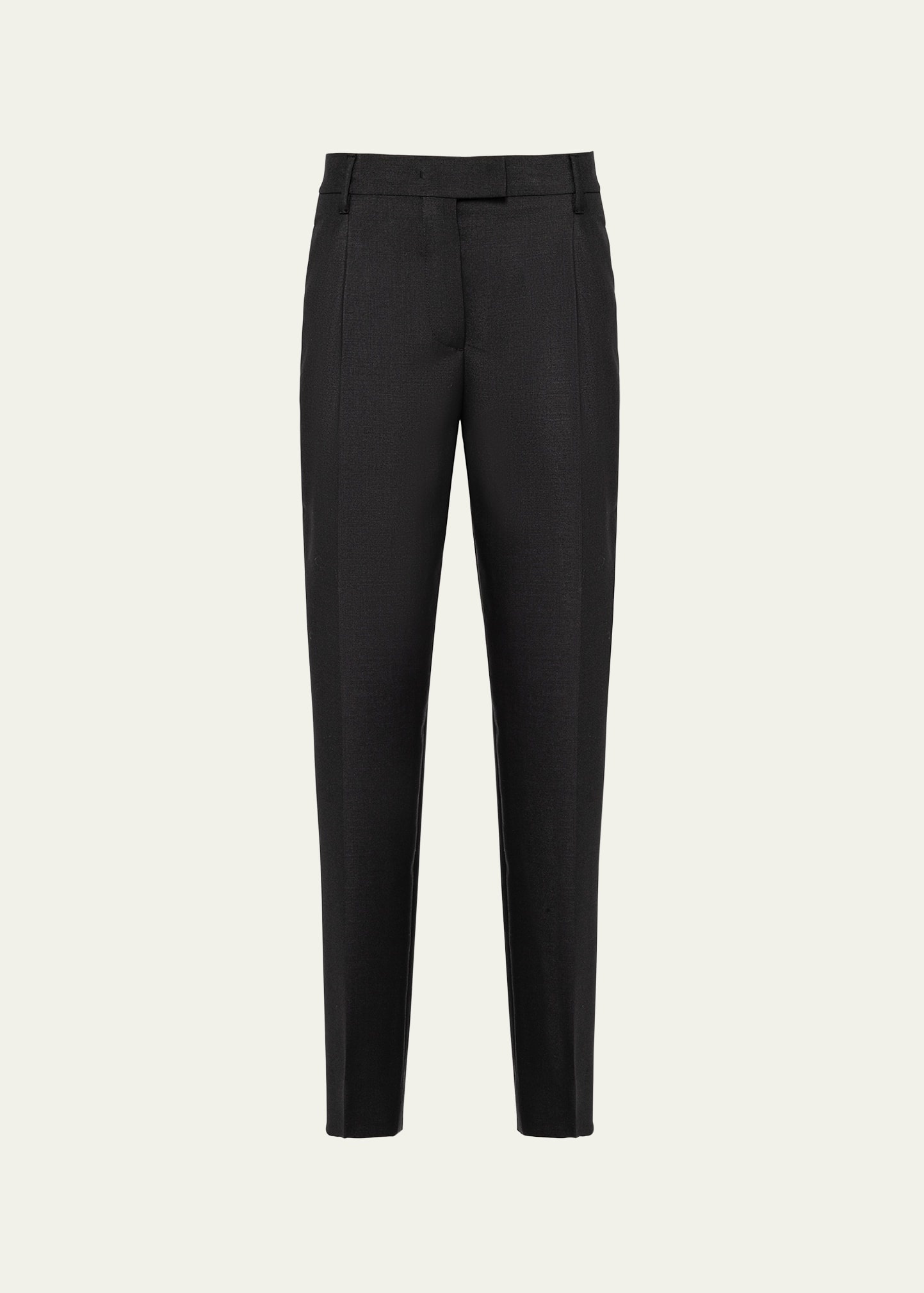 Kid Mohair Slim-Leg Trousers - 1