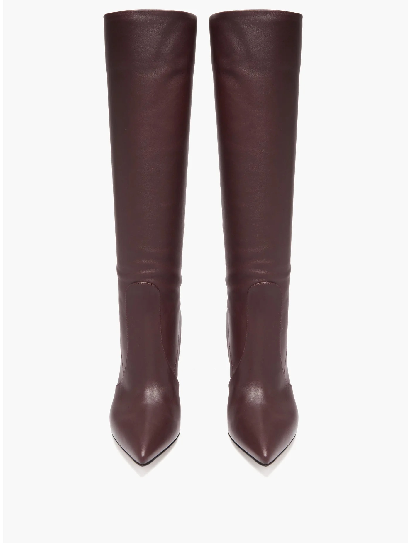 Hansen 85 point-toe leather knee-high boots - 5