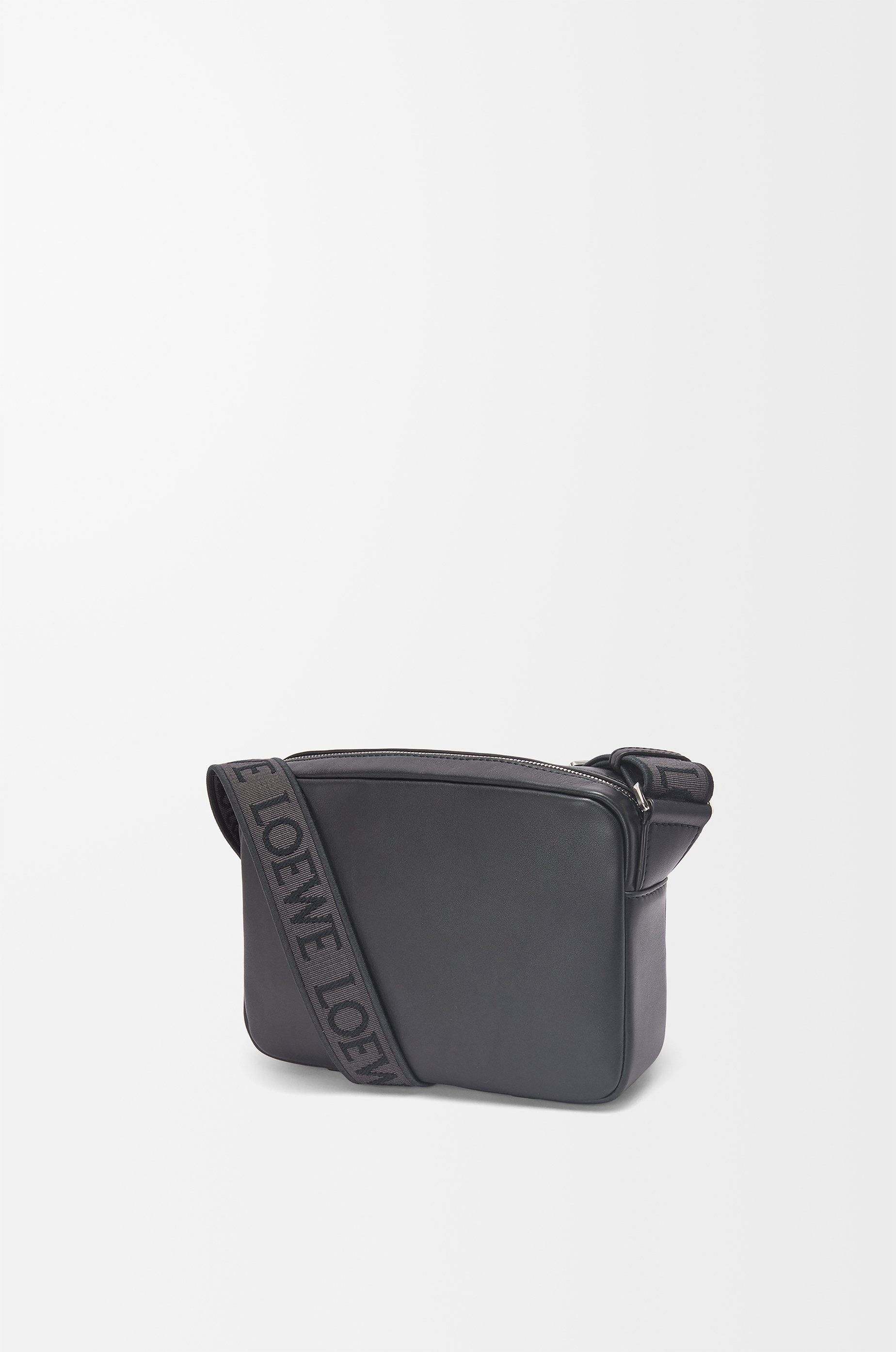 XS Military messenger bag in supple smooth calfskin and jacquard - 2
