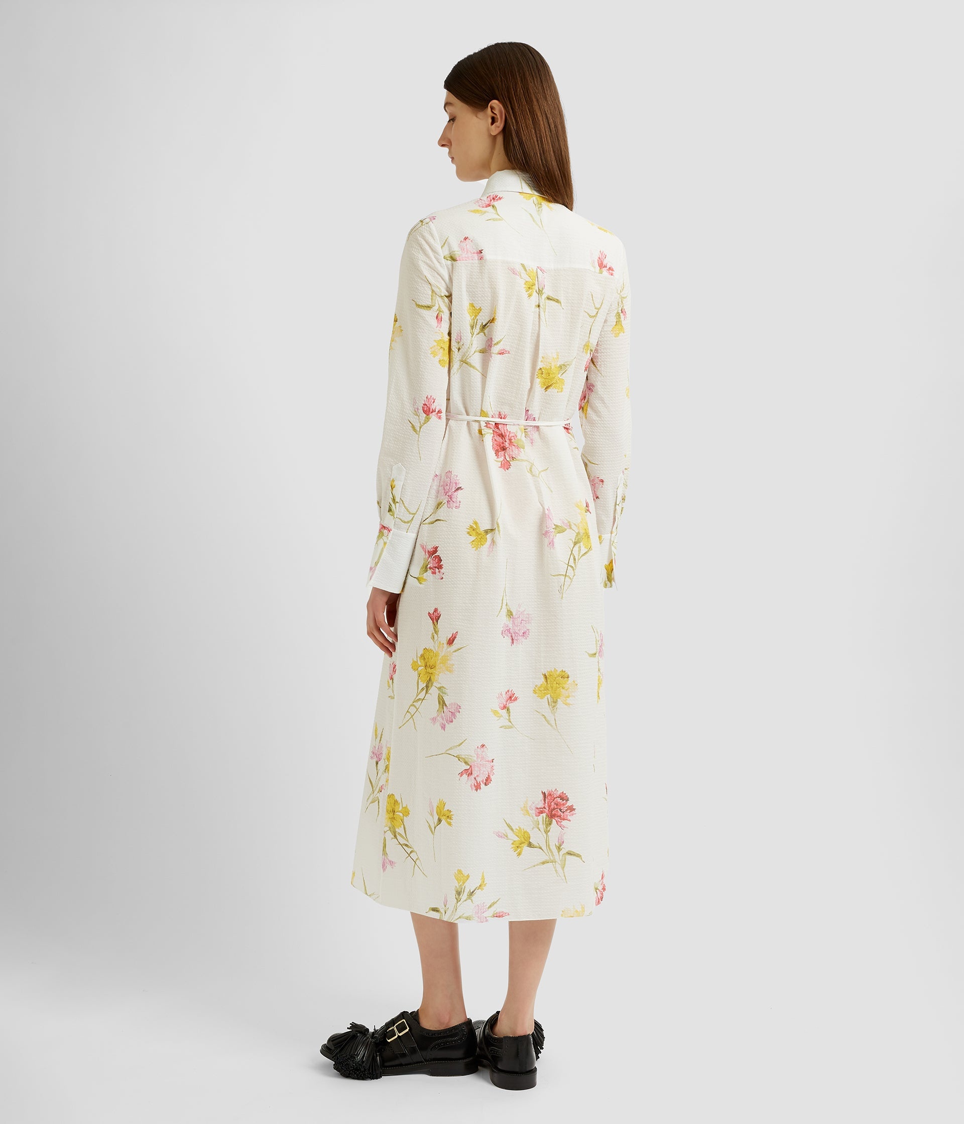 LONG SLEEVE SHIRT DRESS - 3
