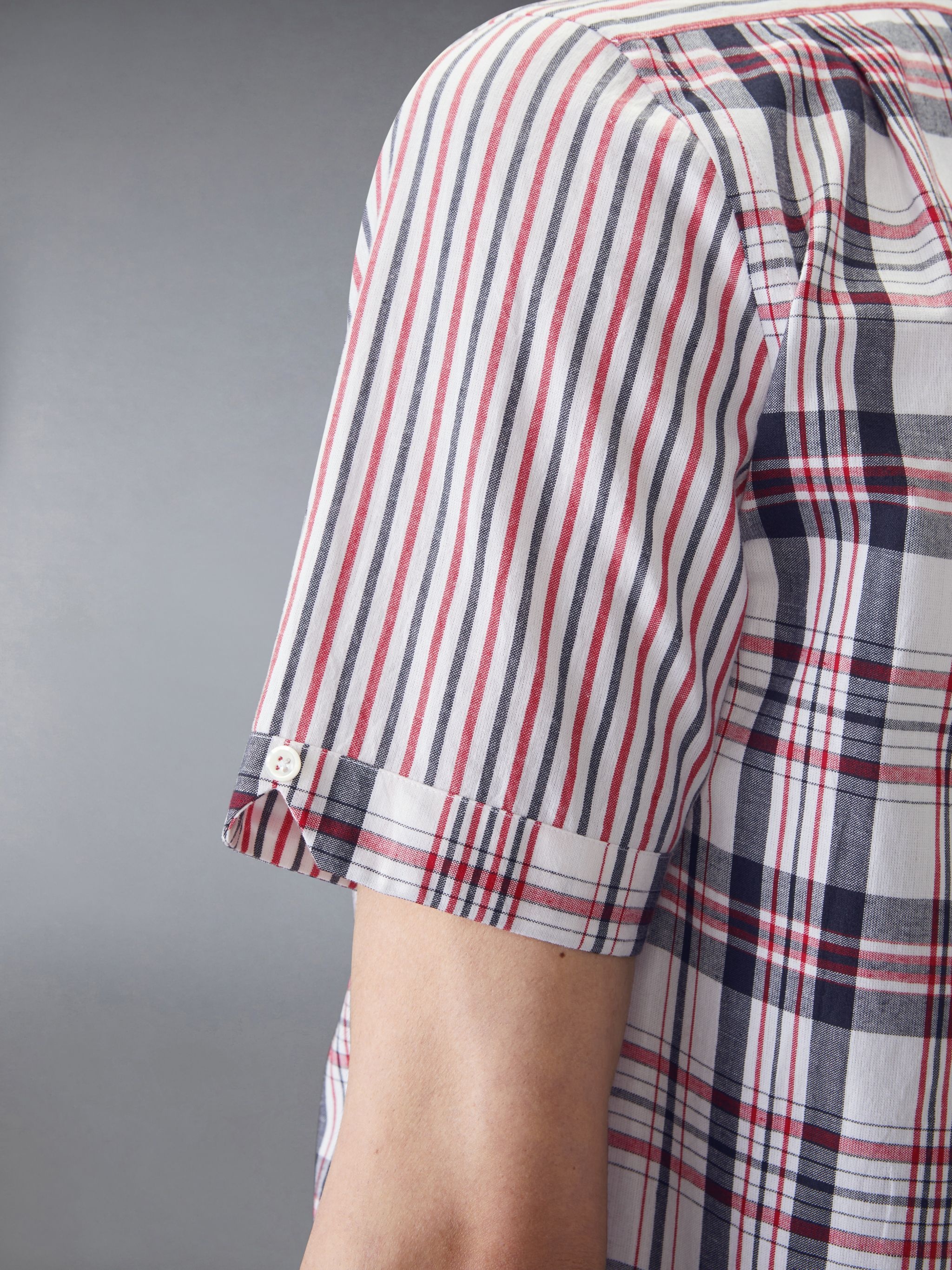 FUNMIX MADRAS COTTON SHORT SLEEVE SHIRT - 5
