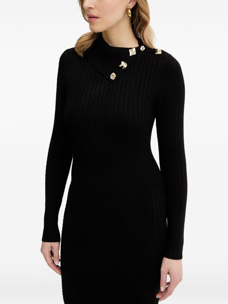Priscilla button-detail midi dress 4