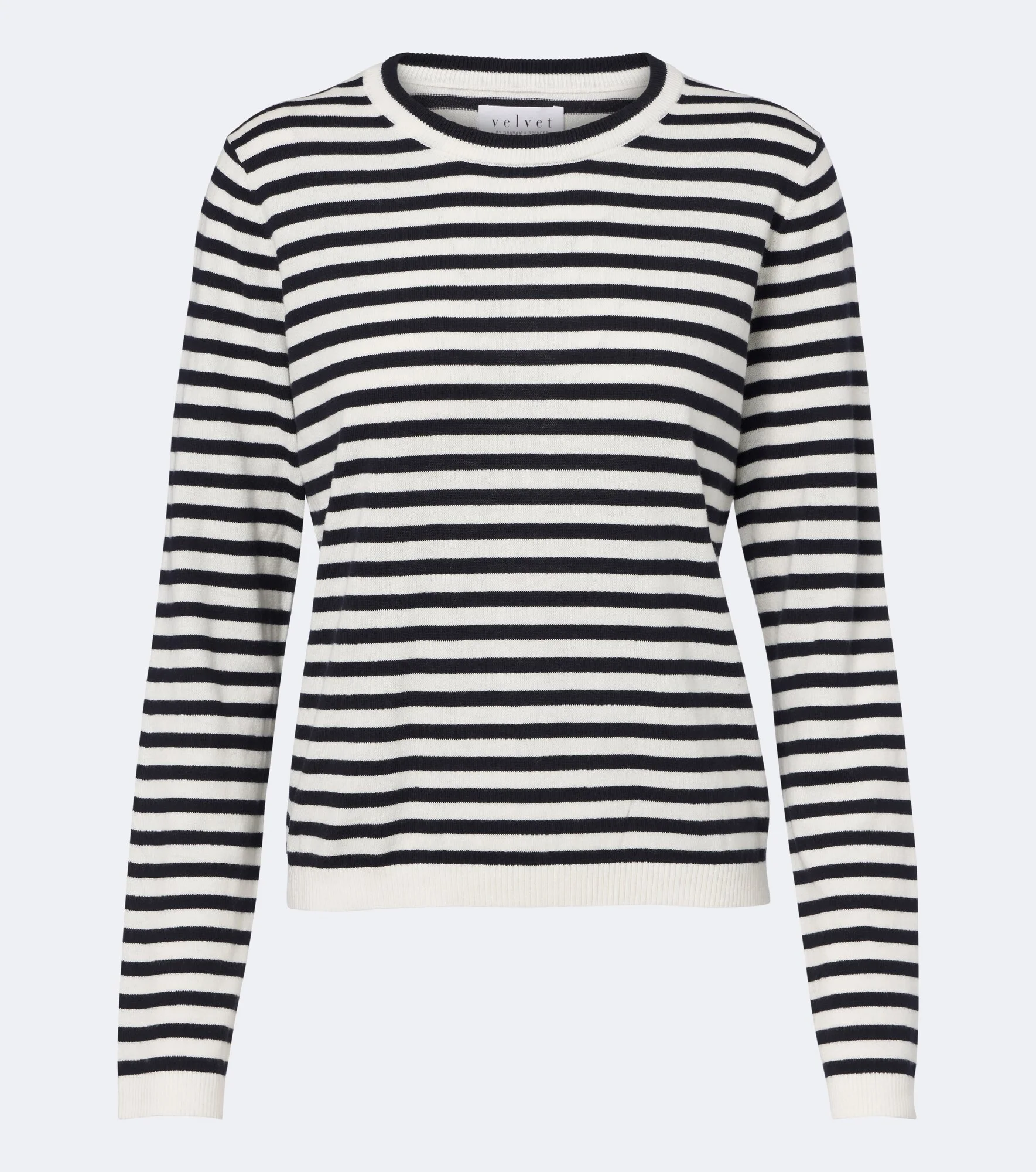Roxy striped cotton and cashmere T-shirt - 1