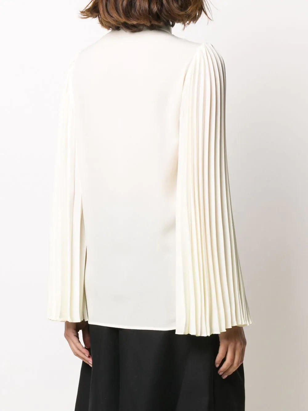 pleated sleeves shirt - 4