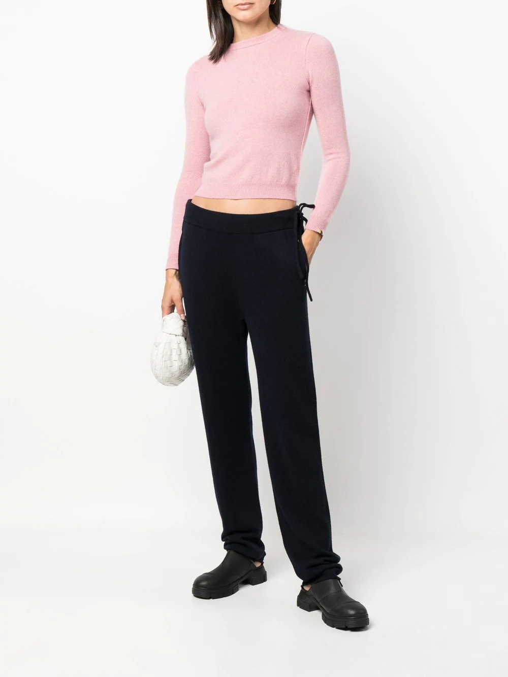 straight-leg knitted track pants - 3