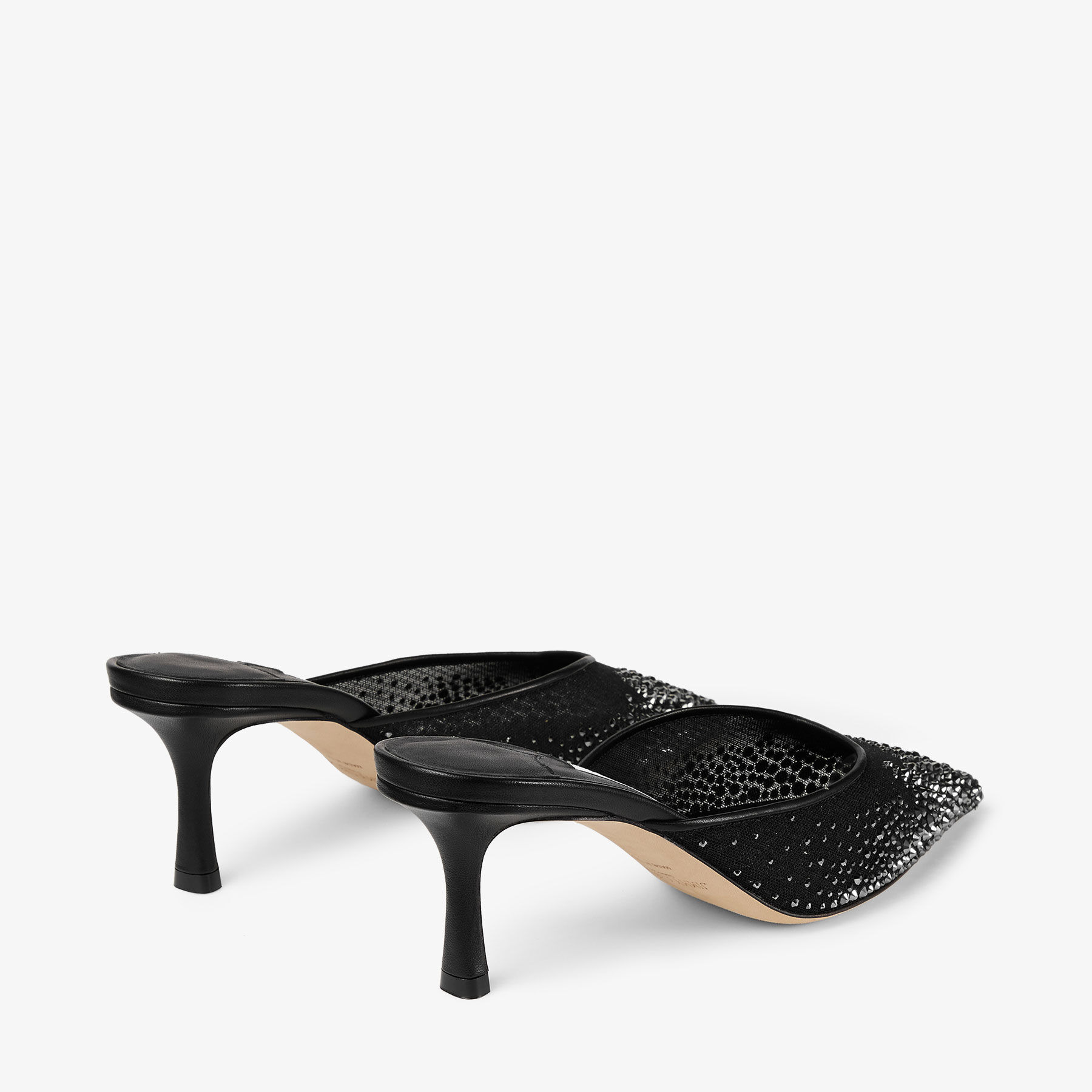 Vivi 65
Black Crystal Mesh Mules - 6