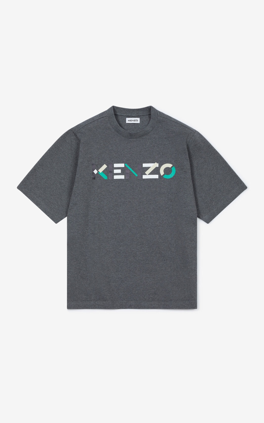 Multicoloured oversize KENZO Logo T-shirt - 1