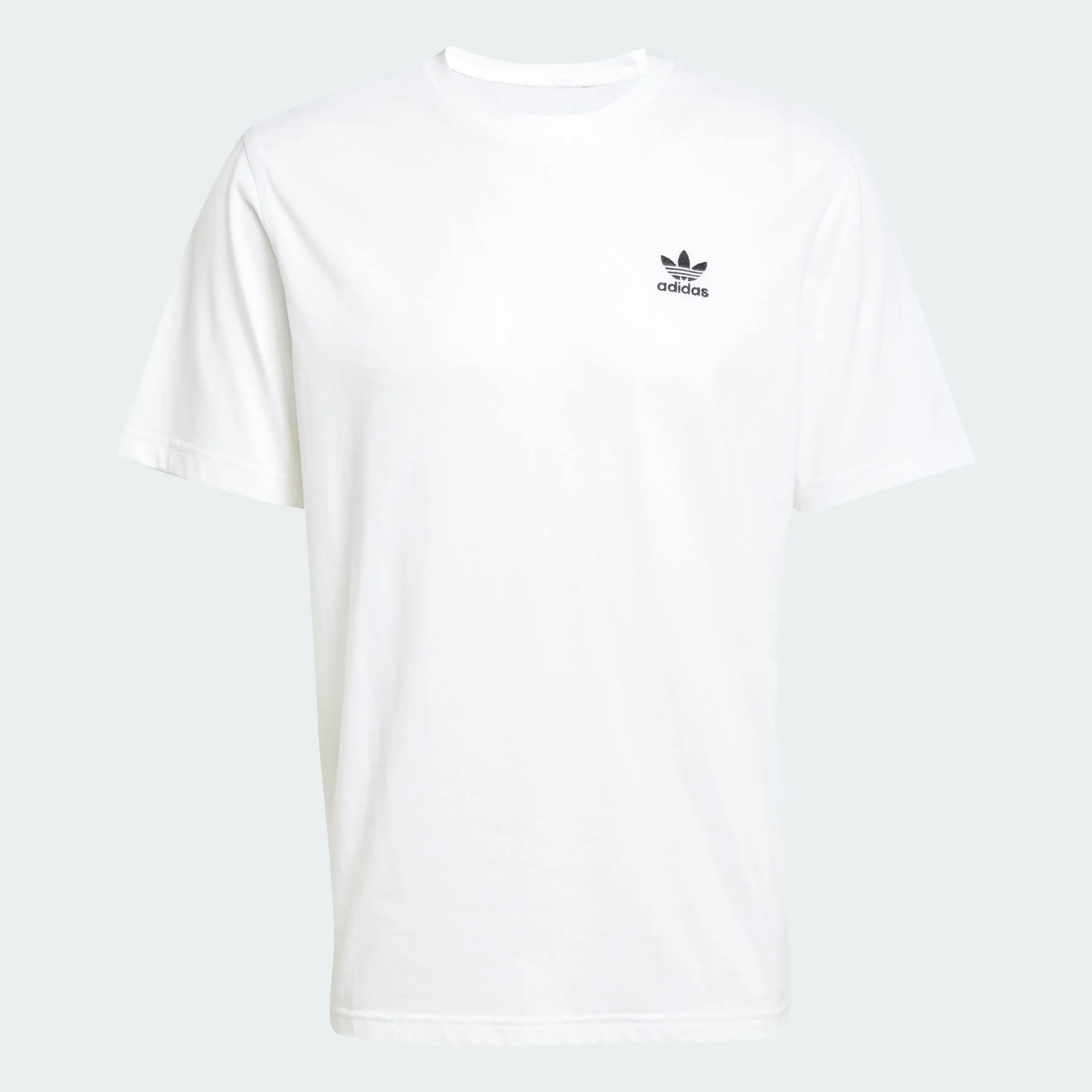 adidas 원본 사이트맵 Trefoil 티 로고 인쇄 남성 백색 GN3453 - 1