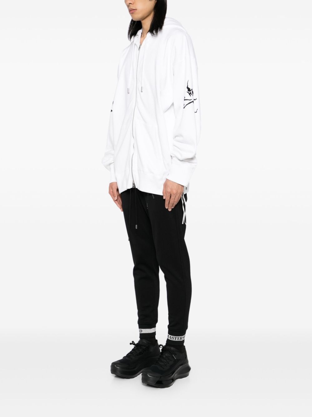 logo-embroidered hoodie - 3