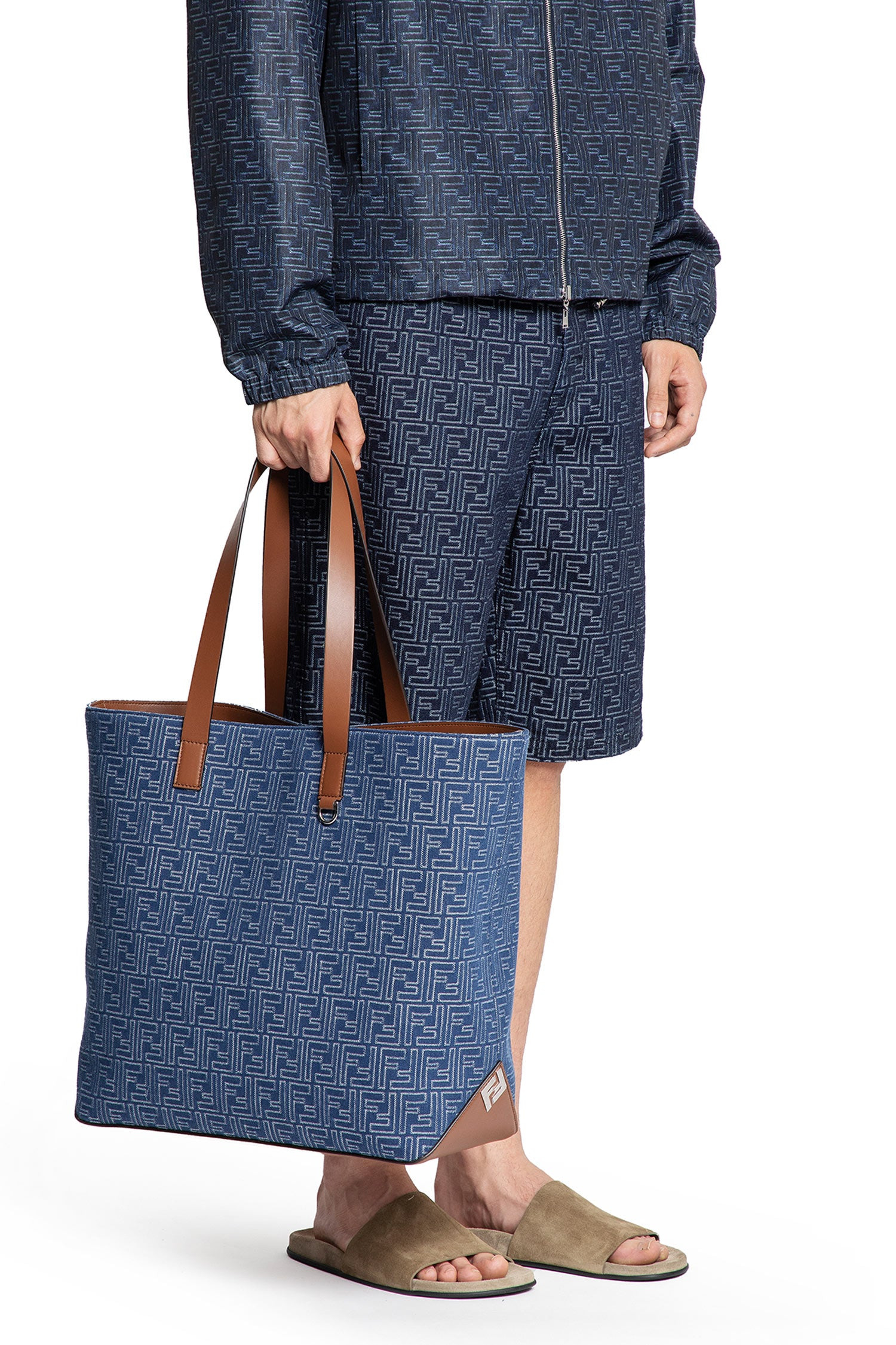 Ff-Denim-Effect-Shopping-Bag-Medium - 5