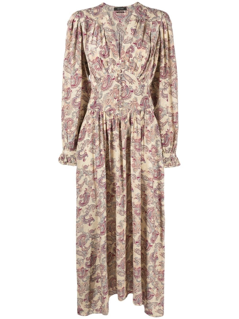 Myrala paisley-print midi-length dress - 1