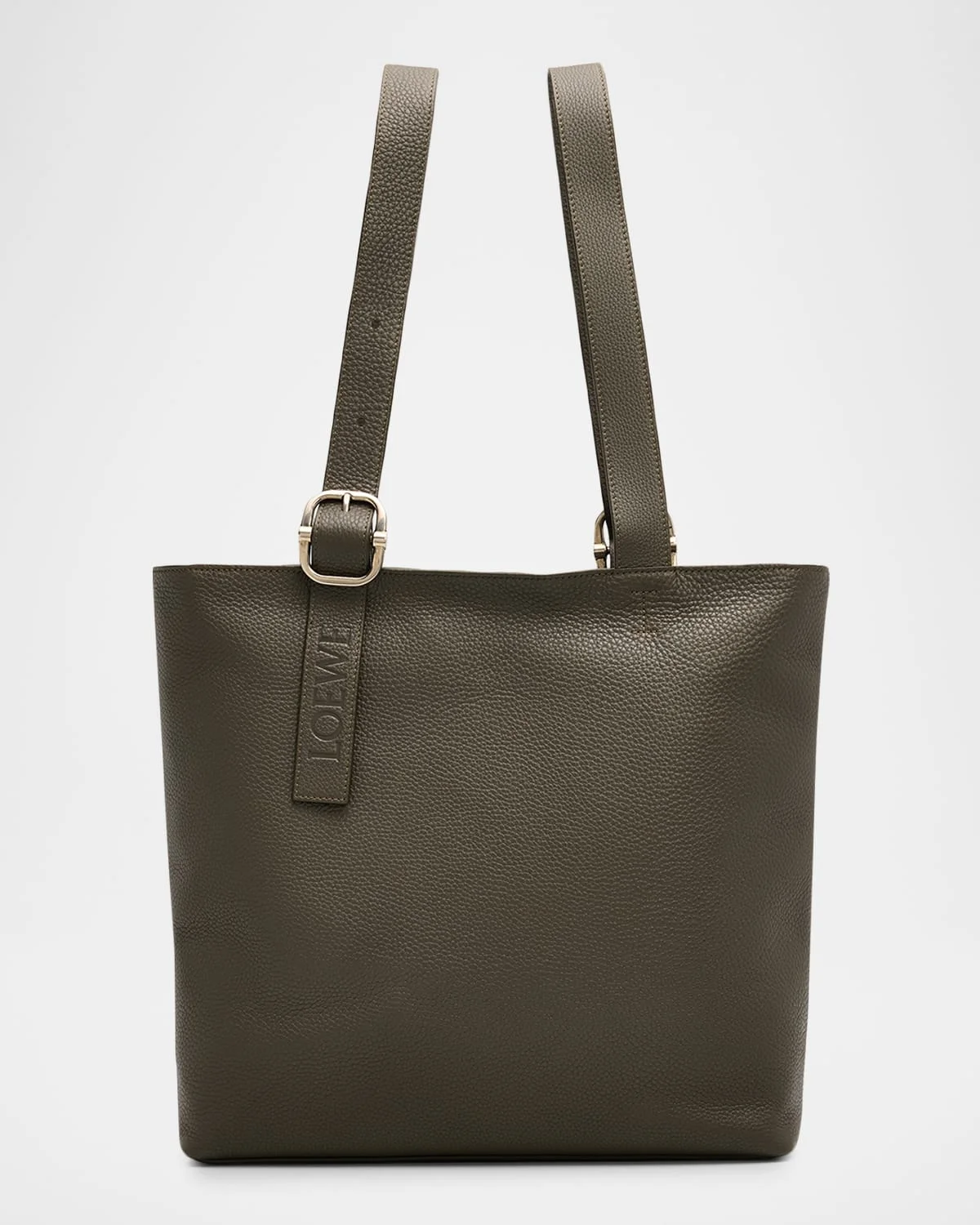 Men's Loop Zipped Leather Tote Bag - 1