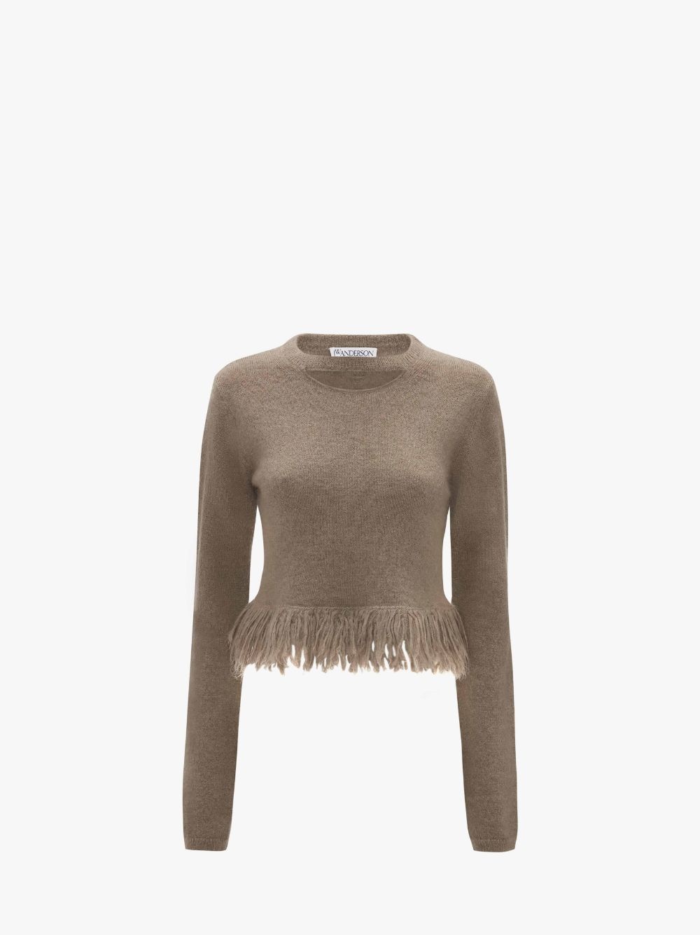 FRINGED-HEM CROPPED JUMPER - 1