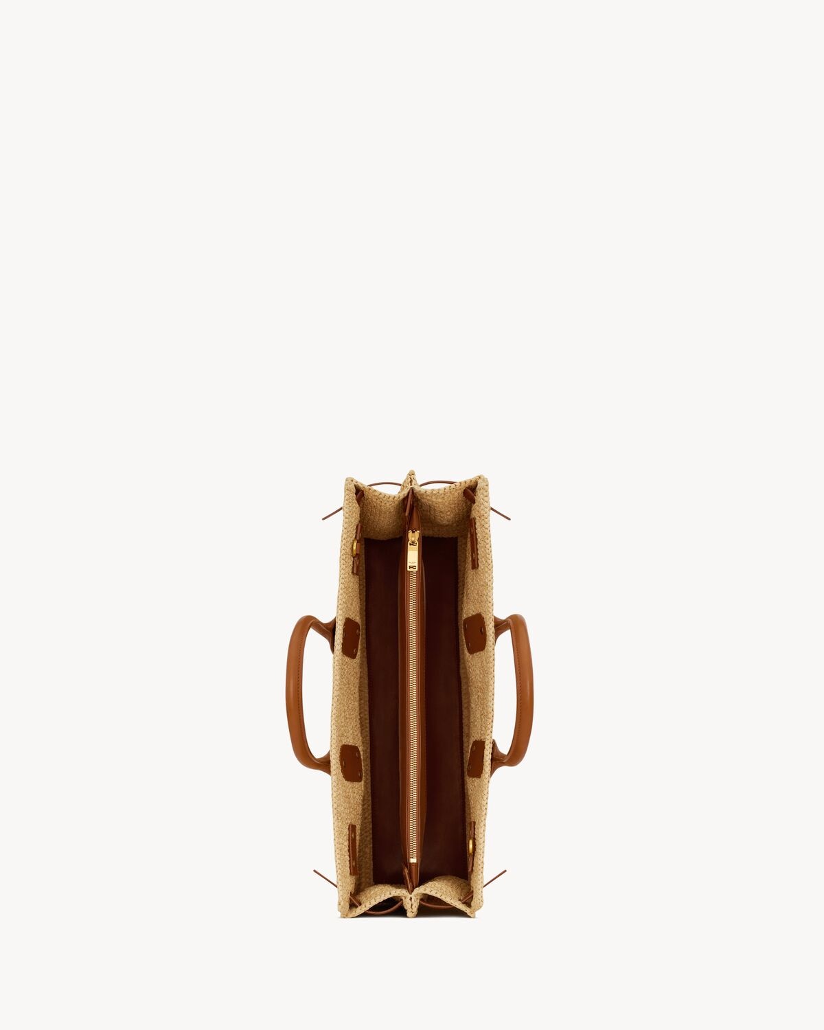 SAC DE JOUR MEDIUM SUPPLE IN RAFFIA AND VEGETABLE-TANNED LEATHER - 4