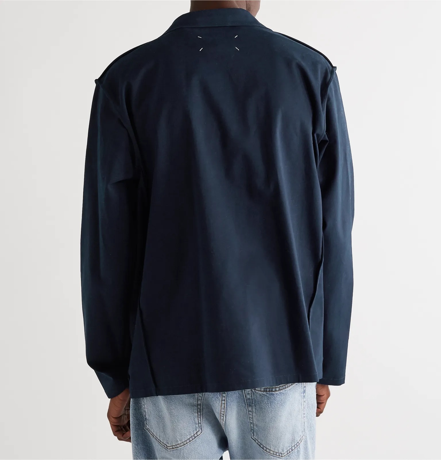 Stretch-Cotton Gabardine Overshirt - 4