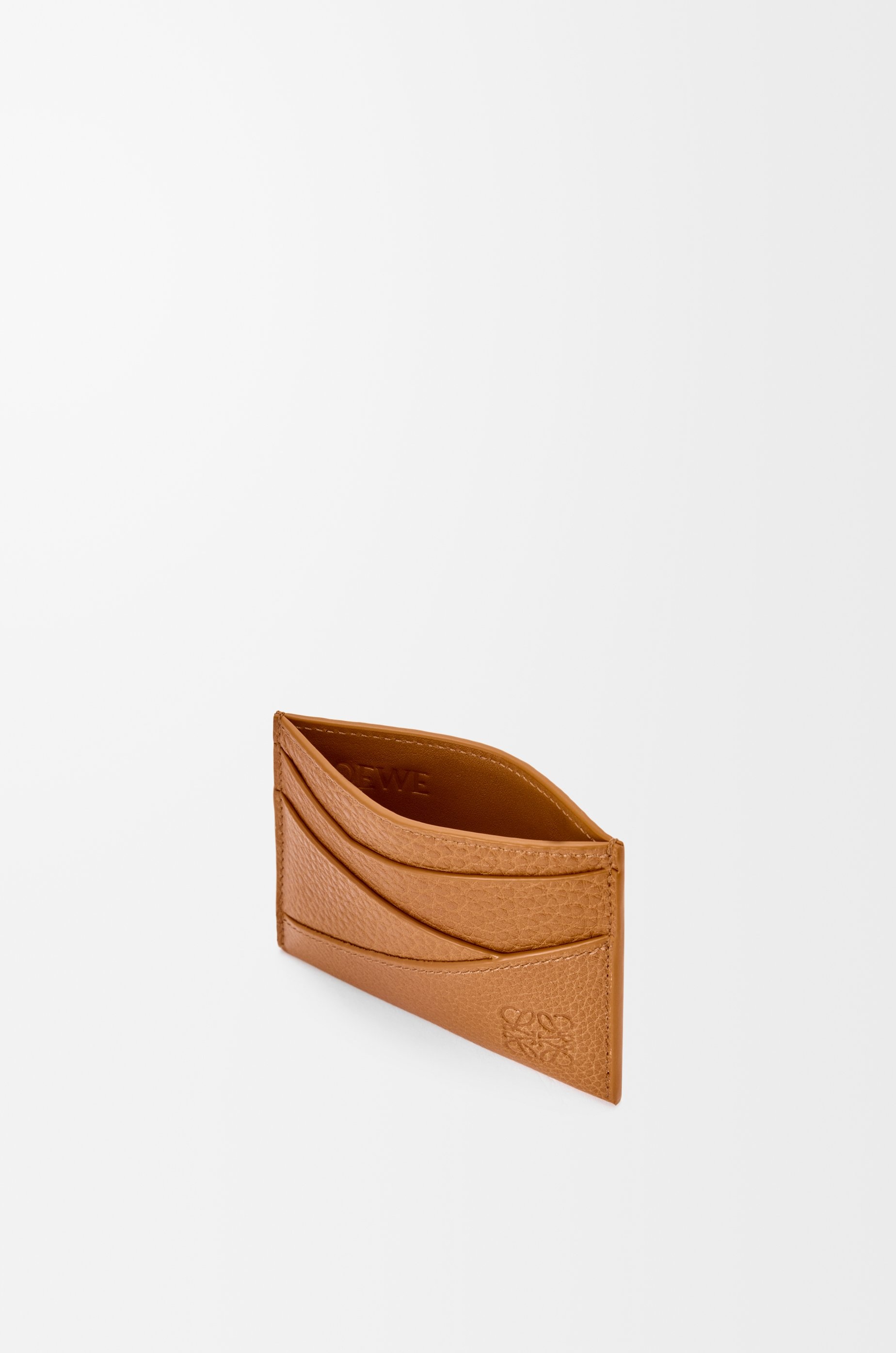 Puzzle plain cardholder in supple grained calfskin - 3