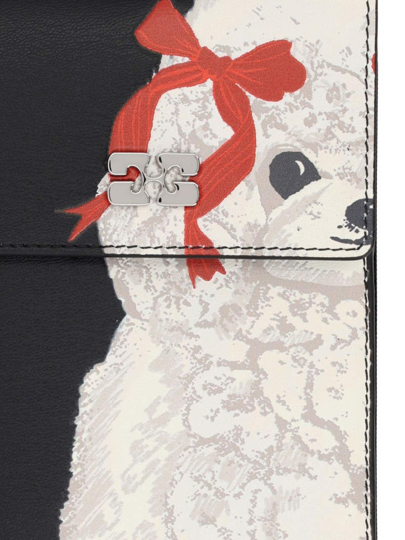 GANNI dog-print wallet outlook
