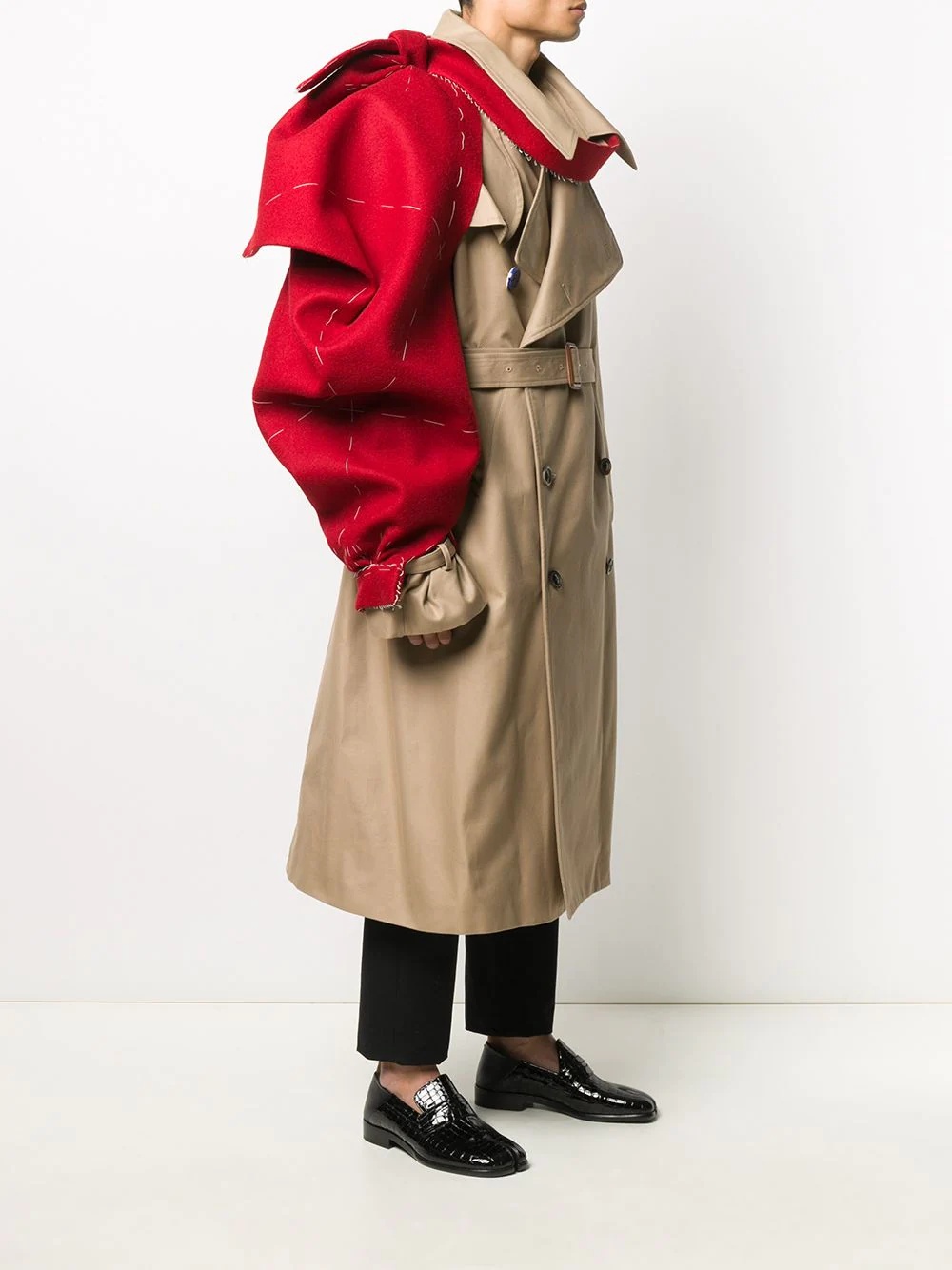 double-breasted trench coat - 3