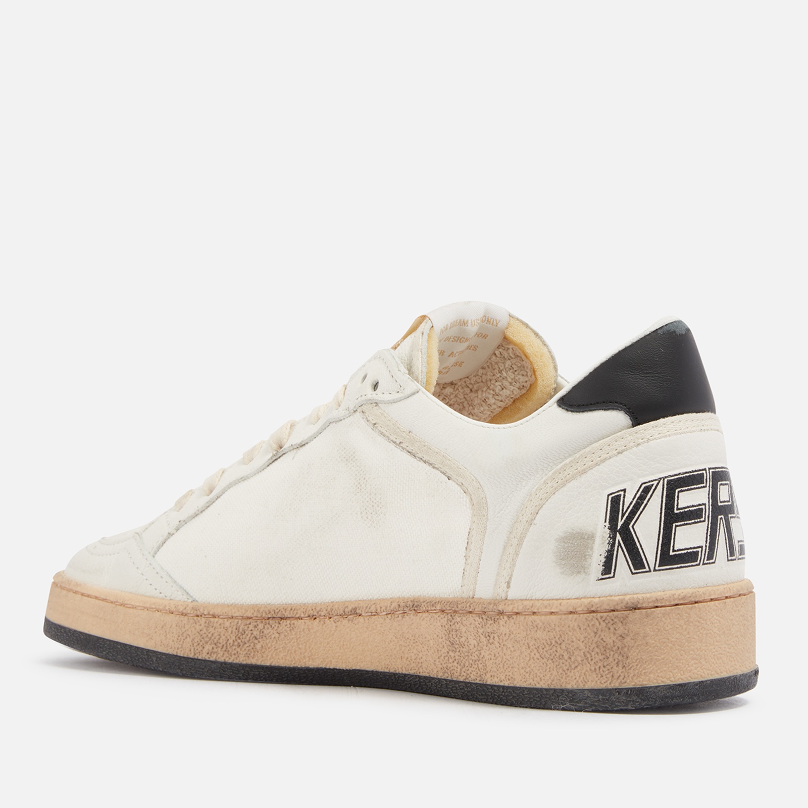 Golden Goose Women's Ball Star Leather and Canvas Trainers - 2