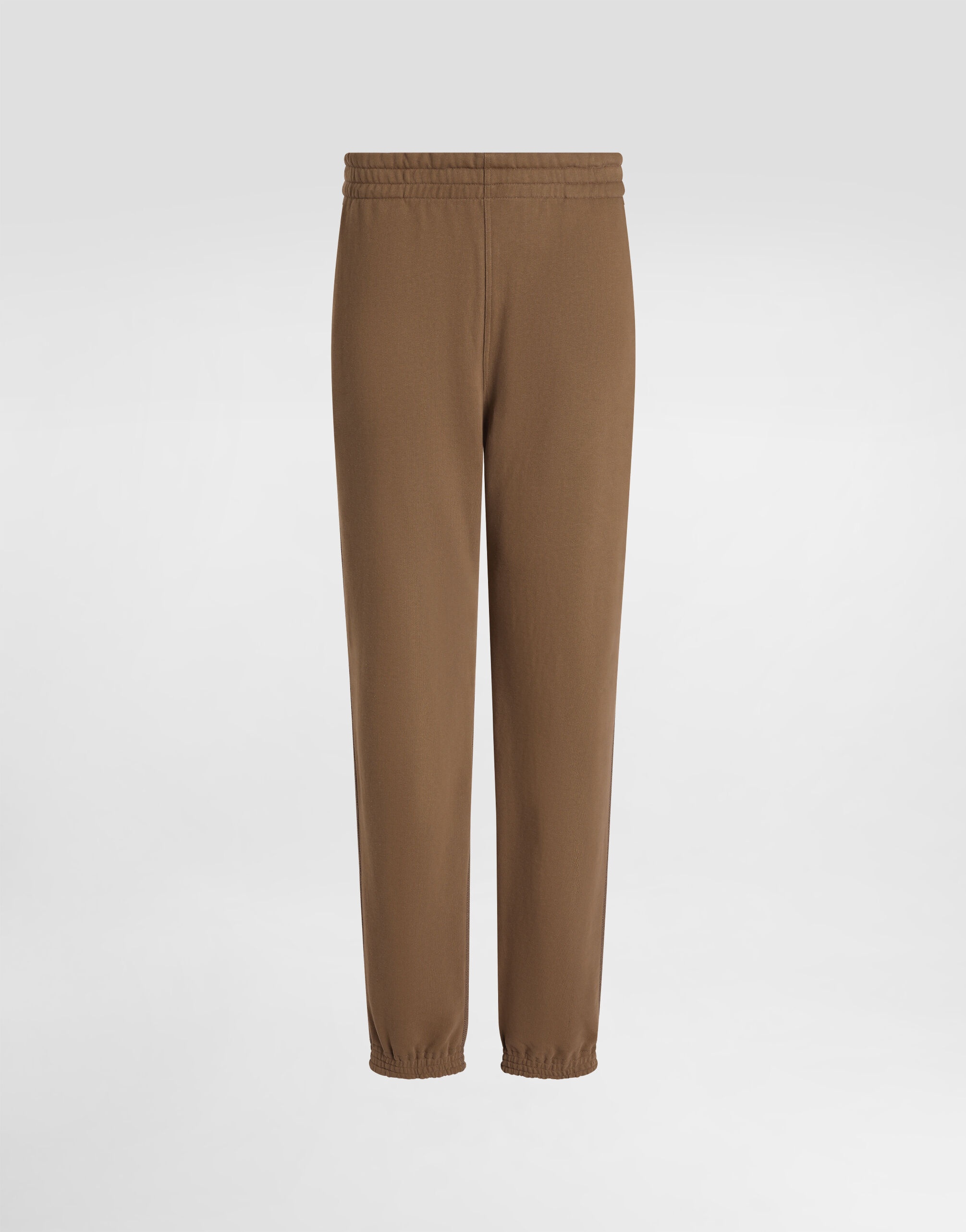 Stretch jersey jogging pants with embroidery - 1