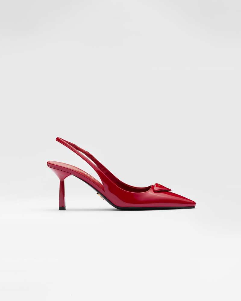 Prada Patent leather slingback pumps outlook
