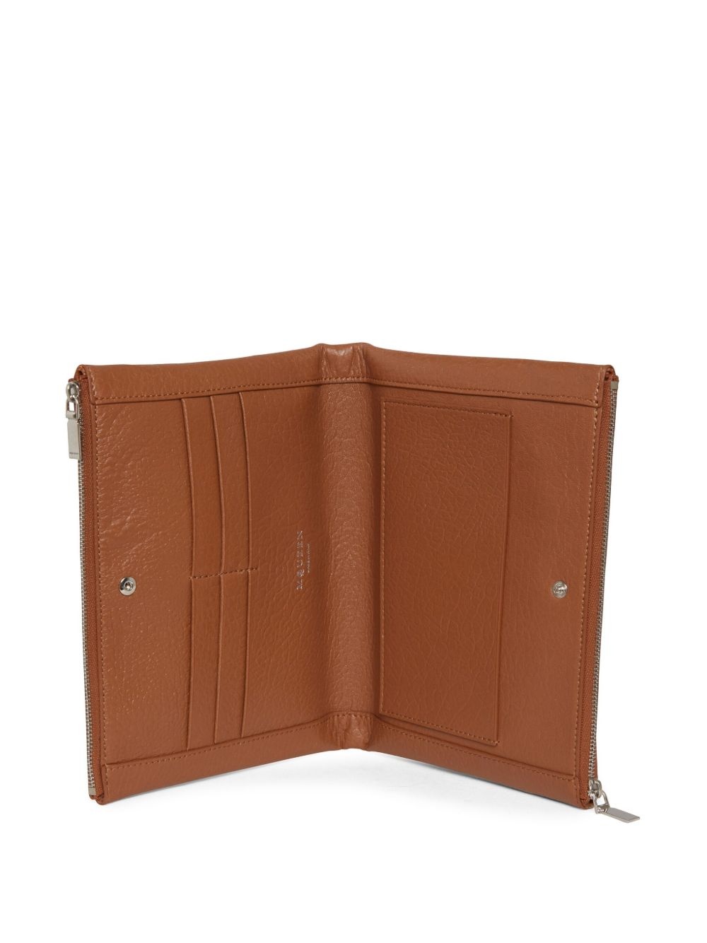 logo-plaque clutch bag - 3