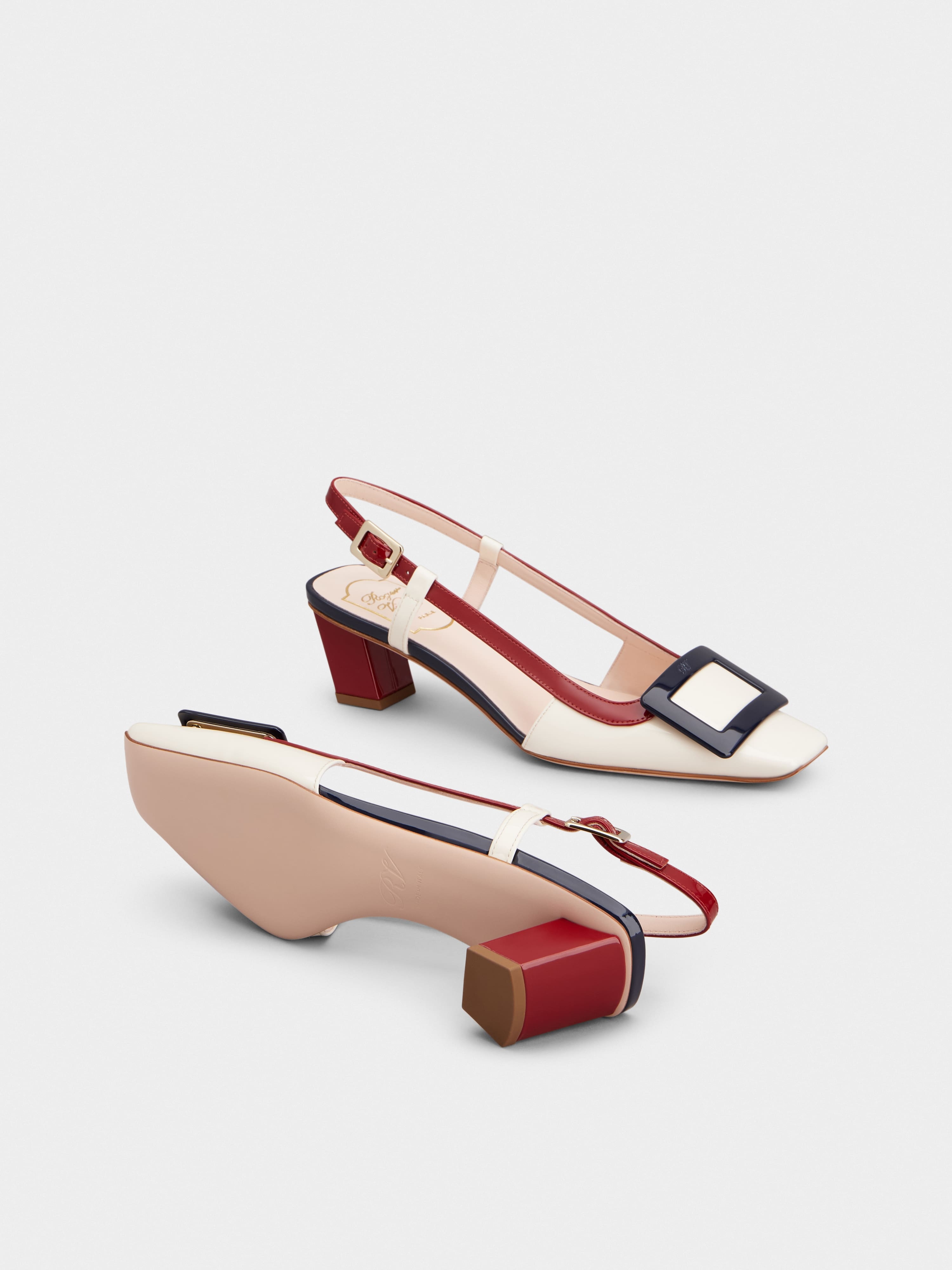 Belle Vivier Slingback Pumps in patent leather - 6