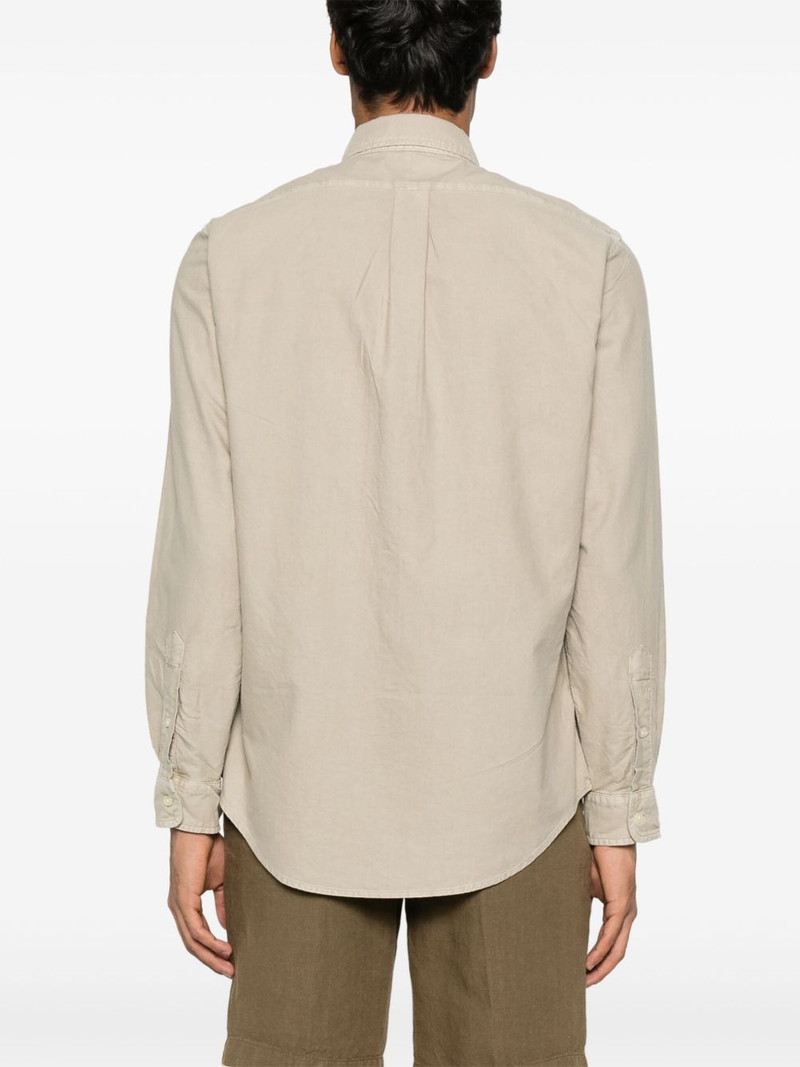 embroidered-logo shirt 4