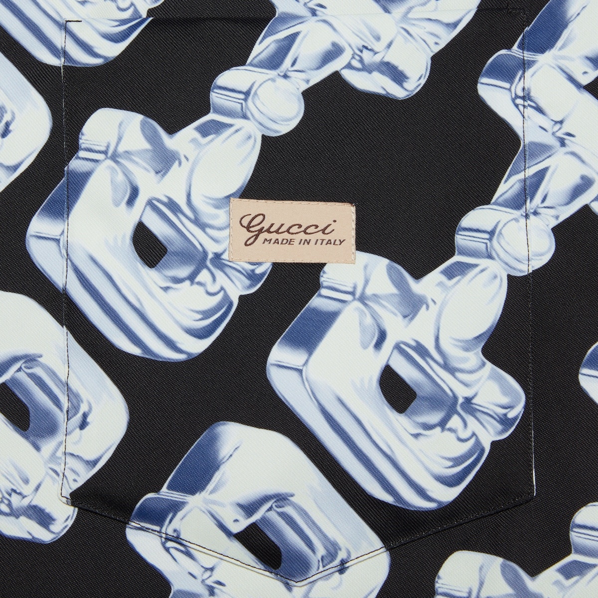 3D glass Horsebit print fabric jacket - 5