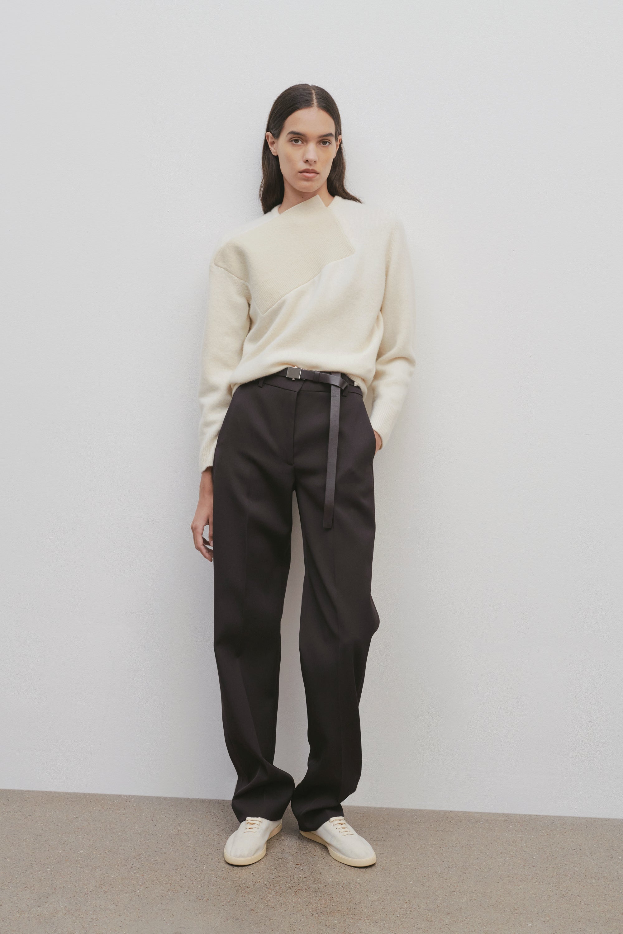 The Row Borgo Pant in Wool | therow | REVERSIBLE