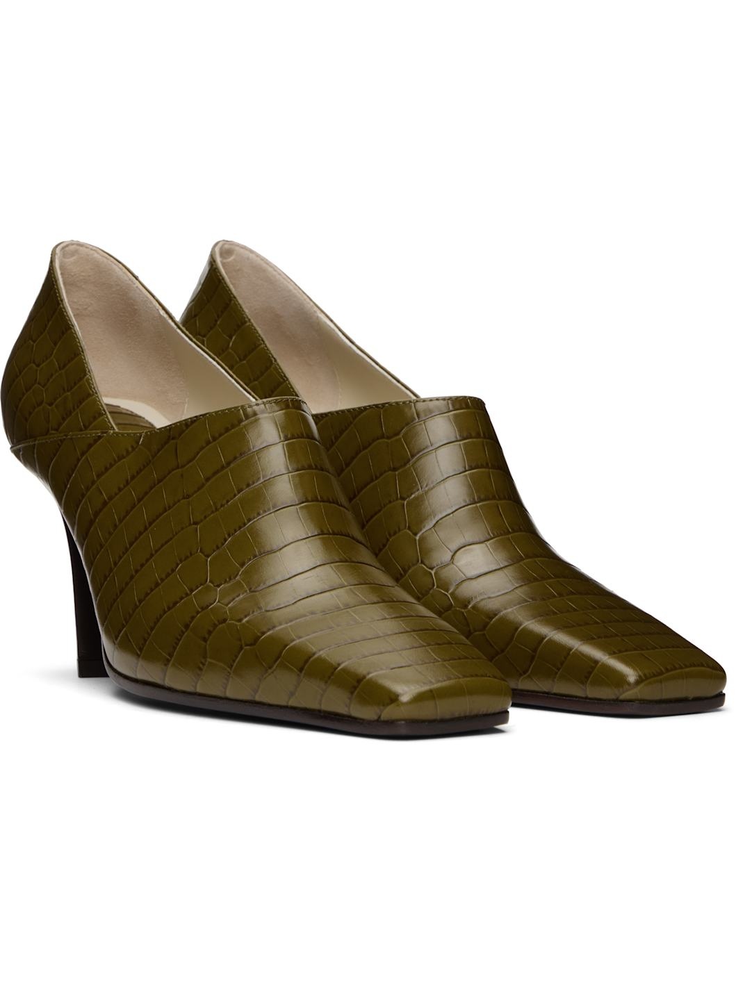 Green Lewis Heels - 4