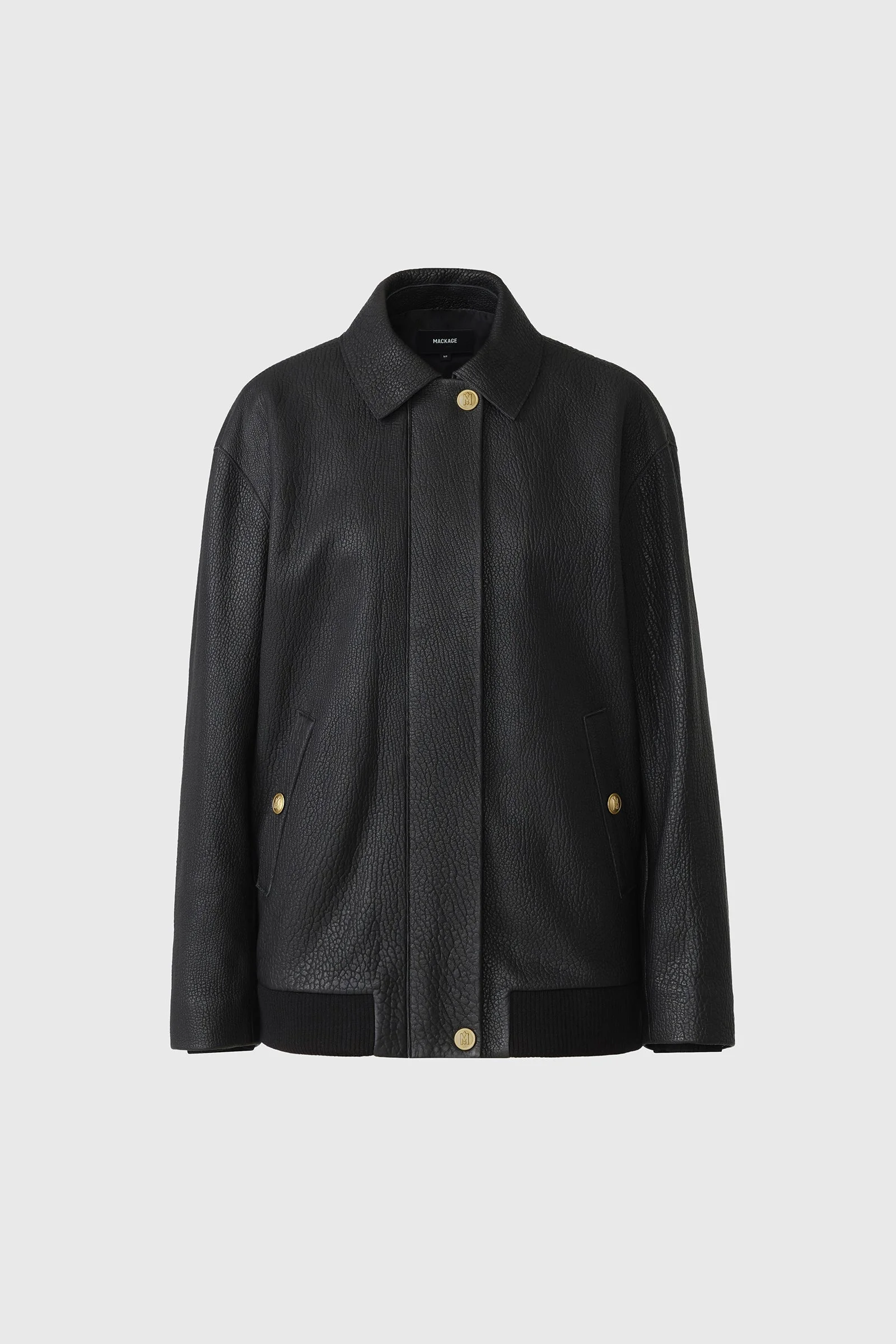 ROSEMARY-PB Pebble leather jacket - 1